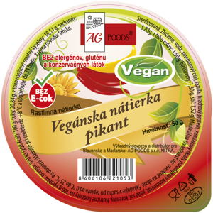 AG Foods Veganská pomazánka pikant 50 g